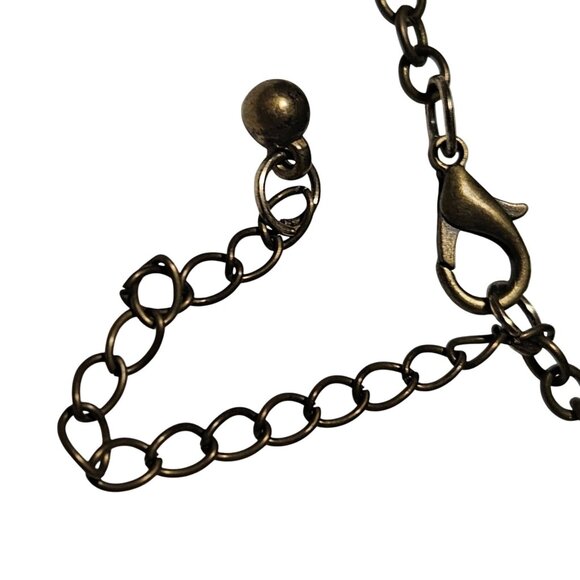 Vintage Elegant Oval Crystal Pendant Necklace Classic Fashion Jewelry Women - Picture 4 of 8